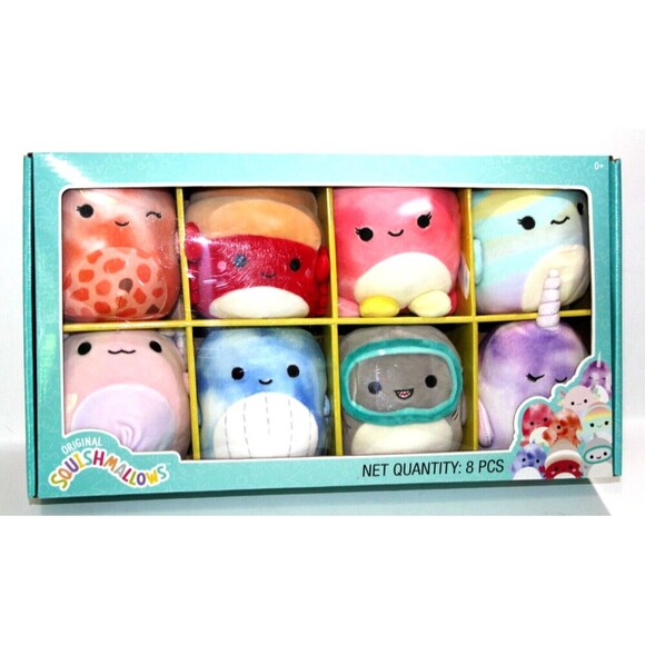 Kellytoy Official Sea Squishmallows Indie Orzella Fabiola Samir Set 85 Inch